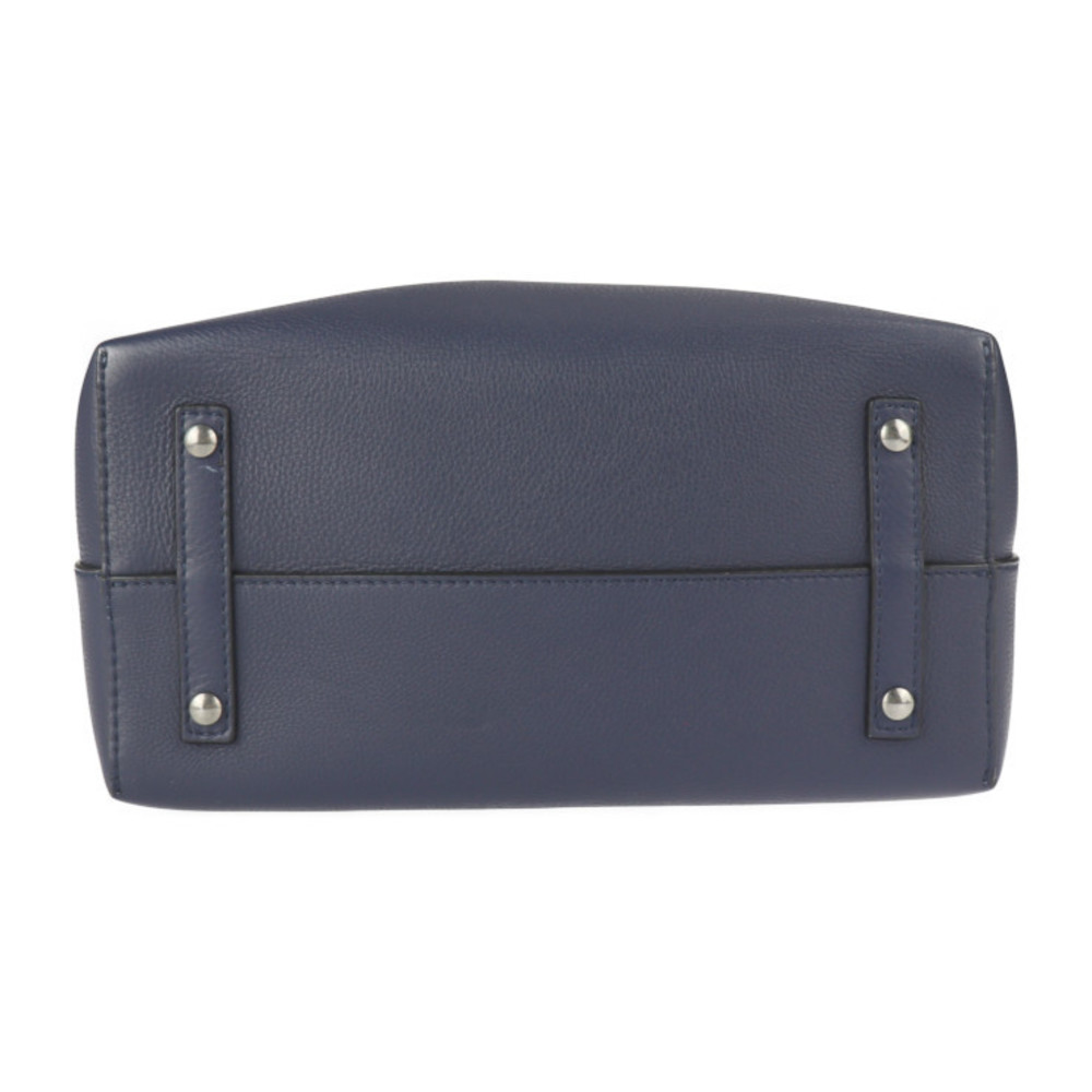 Burberry Medium Belt Bag Handbag Leather Navy Ivory - Picture 3 of 8